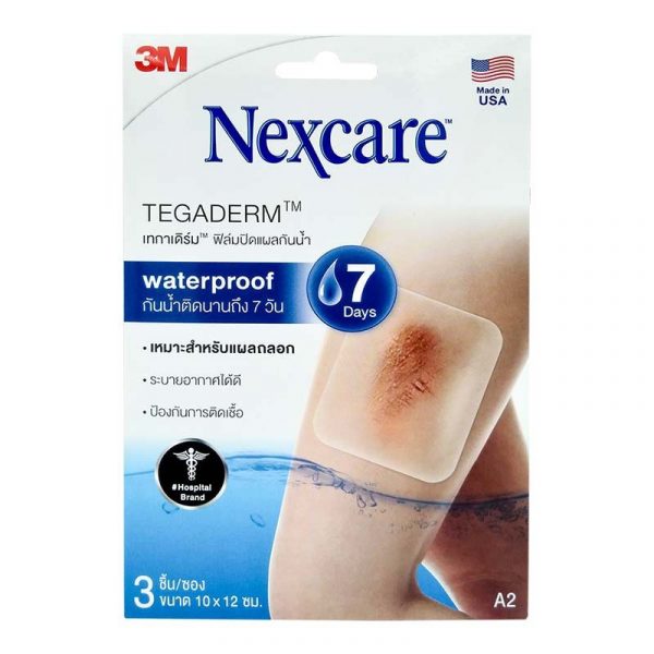 พลาสเตอร์ปิดแผล แบบใสกันน้ำได้ 3M nexcare