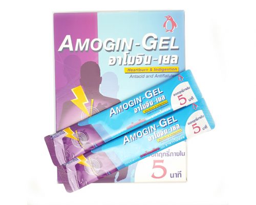 เจลลดกรดแบบซอง ลดกรดกระเพาะใน5นาที Amogin gel ฺ