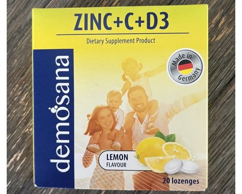 เม็ดอมผสมซิงค์ จากเยอรมัน Demosana Zinc+C+D3