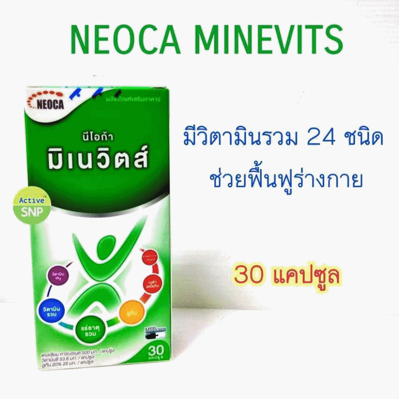 วิตามินบำรุงร่างกาย NEOCA MINEVIT 30cap. Recomend