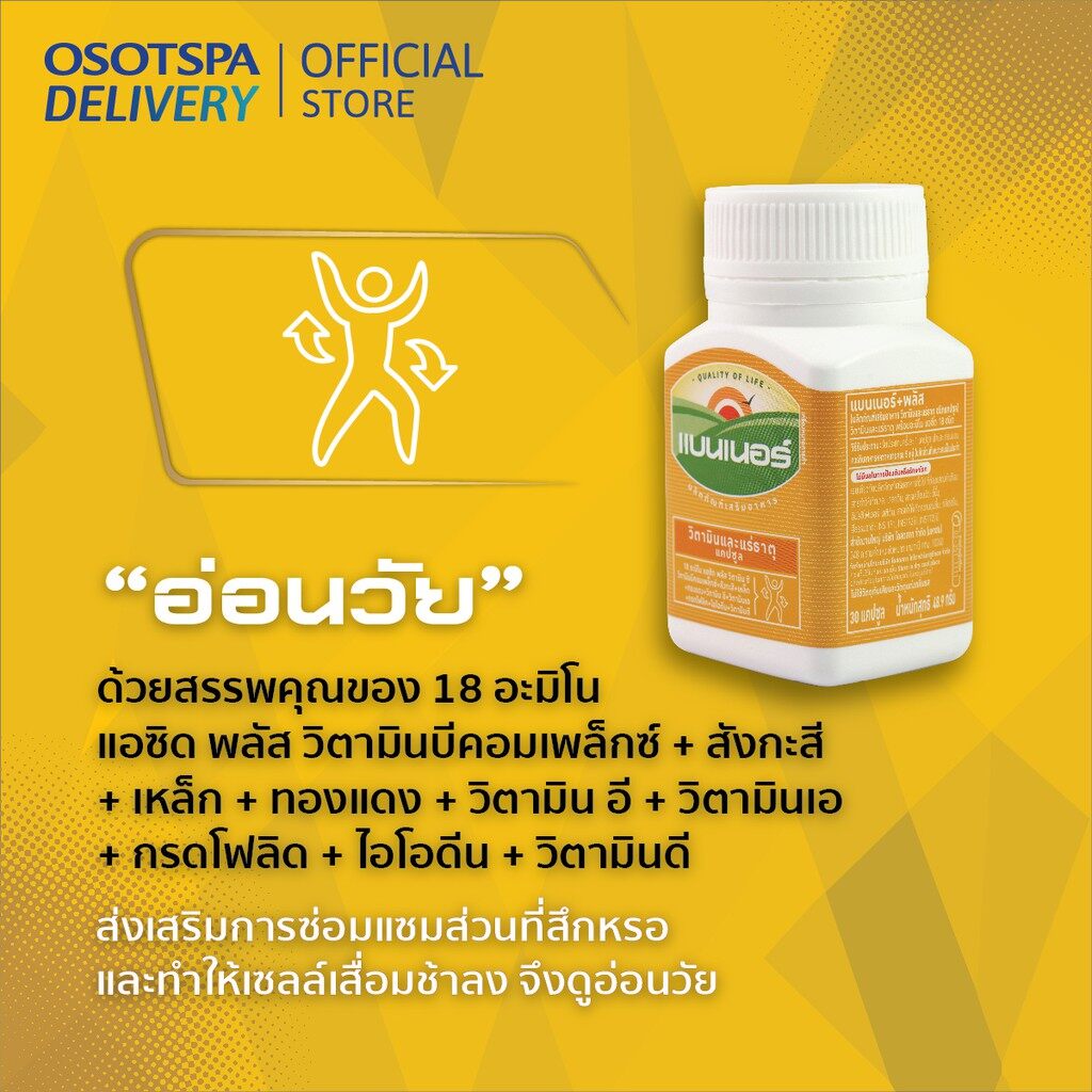 อาหารเสริมบำรุงผิว ผิวอ่อนวัยใน1กระปุก Banner Plus