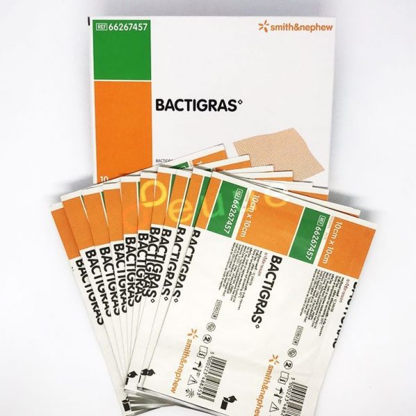 ผ้าก๊อซปิดแผลแบบฆ่าเชื้อ แผลแห้ง หายไว Bactigras No.1Quality