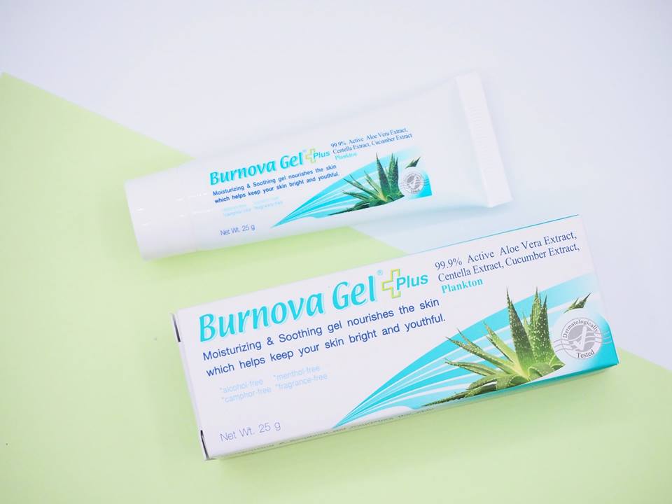 เจลบำรุงผิว สูตรสารสกัดแพลงตอน Burnova Gel Plus