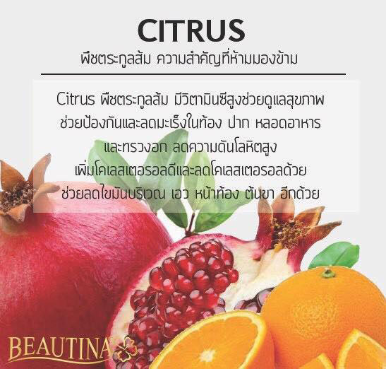 วิตามินซีบำรุงผิวใส beautina citrus cc