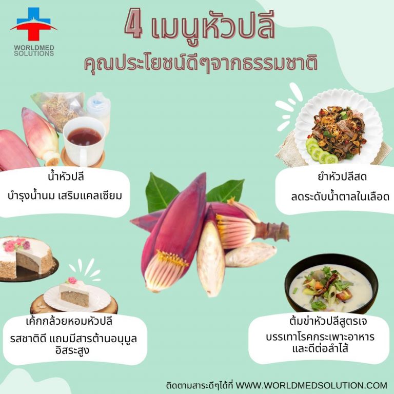 4 เมนูหัวปลี คุณประโยชน์ดีๆจากธรรมชาติ