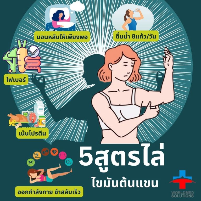 5สูตรไล่ ไขมันต้นแขน