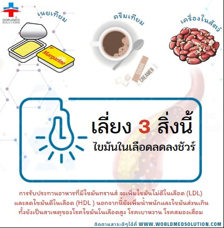 ไขมันในเลือดลดลง ชัวร์